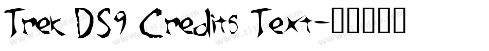 Trek DS9 Credits Text字体转换